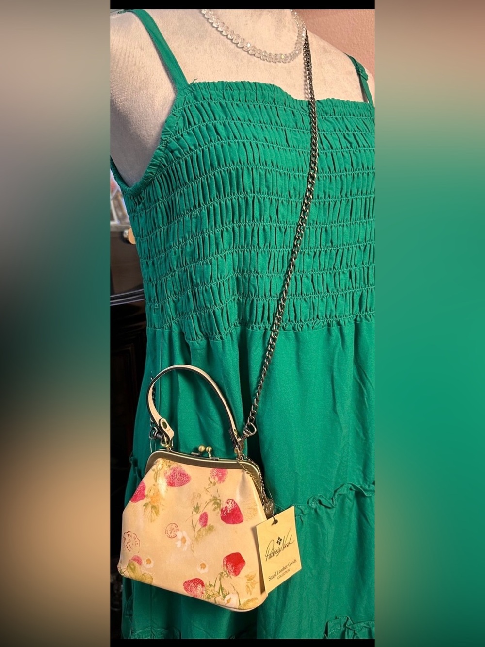 Patricia Nash  Laureana Mini Leather Frame Crossbody Bag